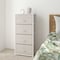 Flash Furniture White/Gray 4 Drawer Storage Dresser Organizer WX-5L203-X-WH-GR-GG - alternate 1